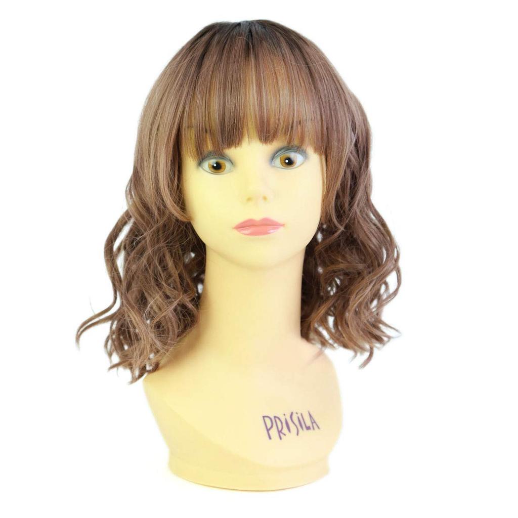 All-Gradation Honey Wave Bob Heat-Resistant Chocolate Brown