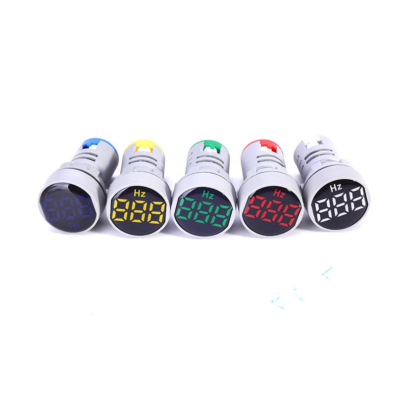 22mm Square Round Protective Film Measuring Range Digital Display Electricity Hertz Frequency meter Signal Indicator 0-99 Hz