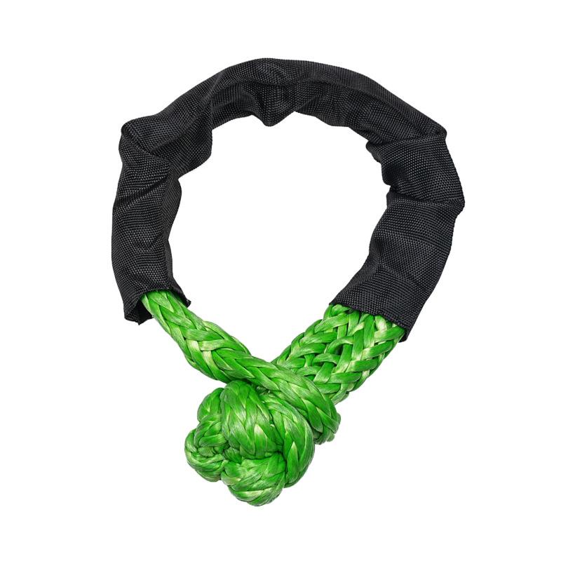 Soft Shackle Synthetic Rope Heavy Duty Offroad Tow Shackle Strap with Protective Sleeve for Jeep Truck SUV