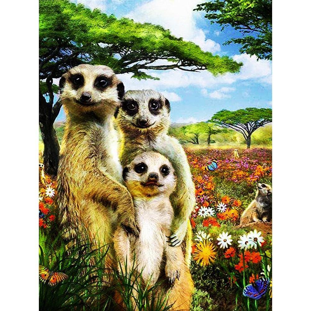 5D Diamond Painting Wolf Picture of Rhinestone Full Drill Square Round Diamond Embroidery Animal Mosaic Tree Landscape Cross Stitch Home Decor