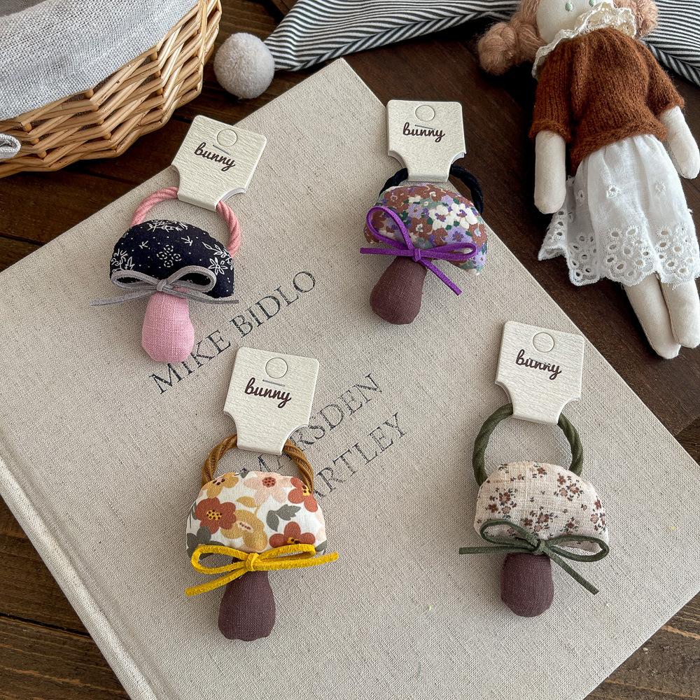 Polka Dot Love Bow Hair Rope Tie Children's Elastic Hair Band Rubber Band Ponytail Holder Elastic Headband Girl Hair Accessories