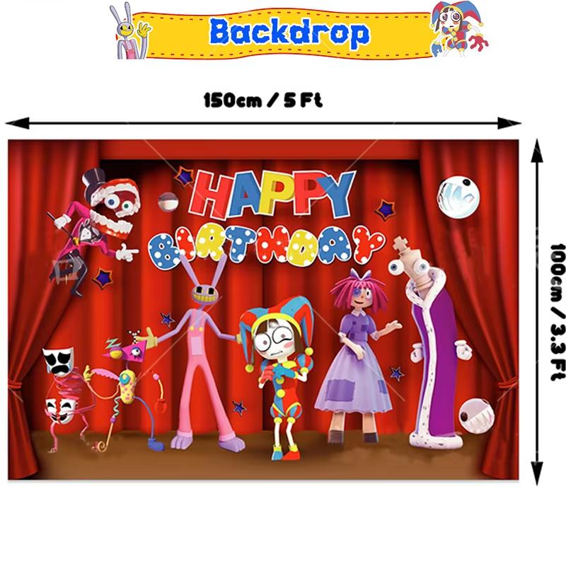Incredibili Decorazioni per Festa di Compleanno Digitalizzate Stoviglie da Circo Tazza Piatto Tovaglioli per Bambini Photo Booth Forniture per Festa Baby Shower