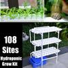 108 Hole Plant Hydroponic System Grow Kit Nursery Pots Anti Pest Soilless Cultivation Indoor Garden Culture Plant 112pc/set 220V
