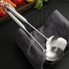 304 Stainless Steel Kitchen Utensil Set: Hollow Handle Spatula, Frying Pan Spatula, Flour Sieve, Soup Ladle, Hot Pot Ladle, Slotted Spoon.