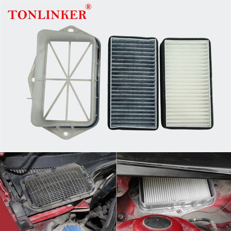 Filtru de aer TONLINKER cu 3 găuri pentru Vw Caddy Eos Golf MK5 MK6 Passat B5 B6 B7 Passat CC Scirocco MK3 Touran Filtru de aer extern pentru mașină