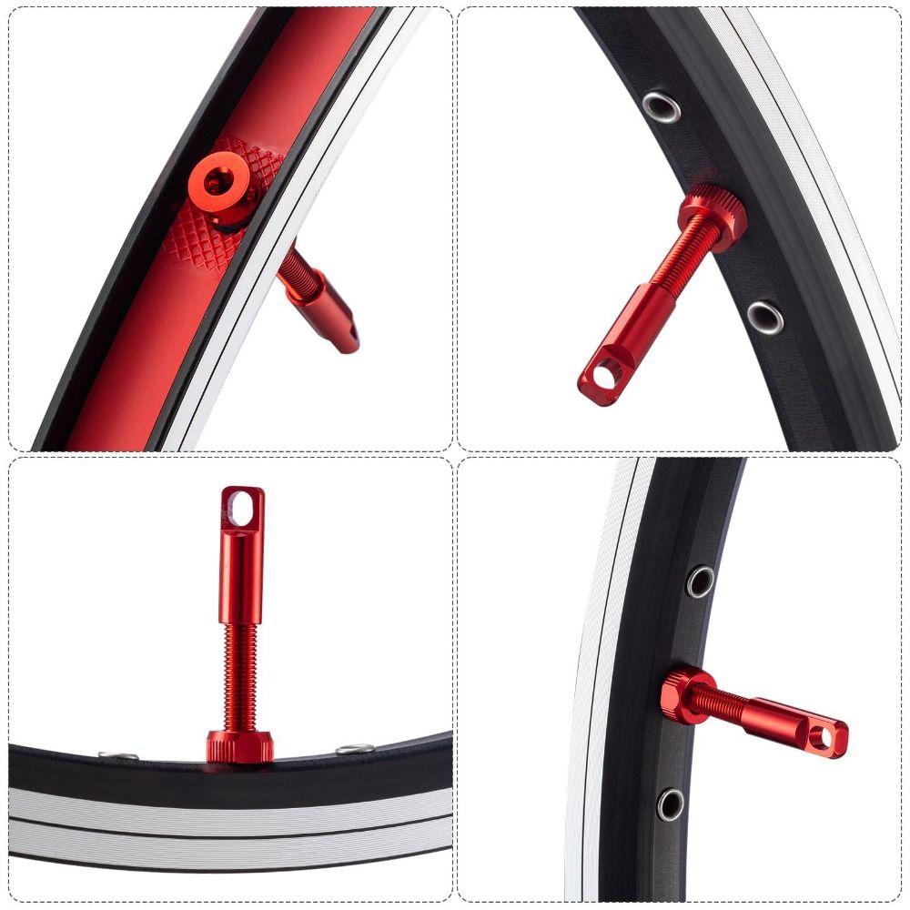 1 Pair 40mm/44mm/60mm French Style Valve CNC Technology Bike Valve Kits MTB Bike