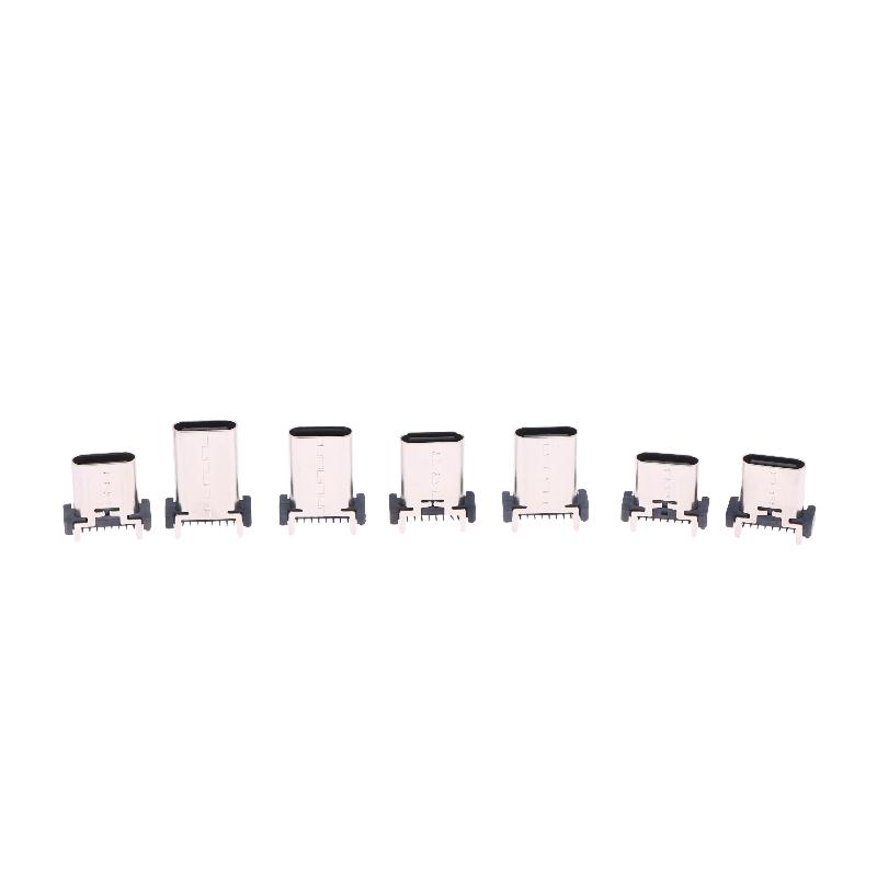 Type C USB Female Socket 16Pin Vertical Mount Enhanced Connection for Gaming Console Repair
