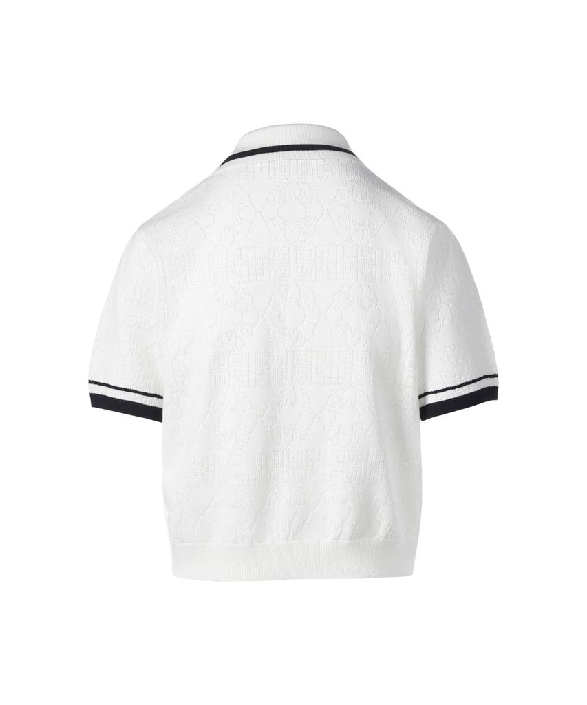 NATIONALGEOGRAPHIC [K-Heritage] Women'S Knit Short Sleeve O/White N262Wts621
