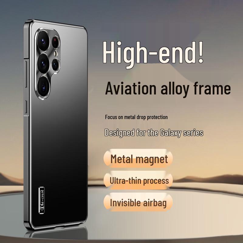

IM-CHEN Premium Metal Full-Wrap Phone Case for Samsung S24/S25 Ultra Samsung S25 Ultra
