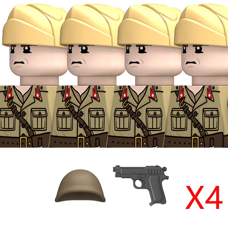 High-Quality Ww2 Italian Army style High-Quality Army Military figure High-Quality Building High-Quality Blocks Infantry High-Quality Figures
