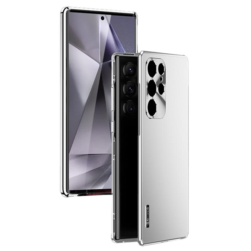 IM-CHEN Para Capa Samsung Galaxy S24 Ultra Design de Fecho de Fivela Capa de Telefone com Estrutura de Metal de PC Rígido