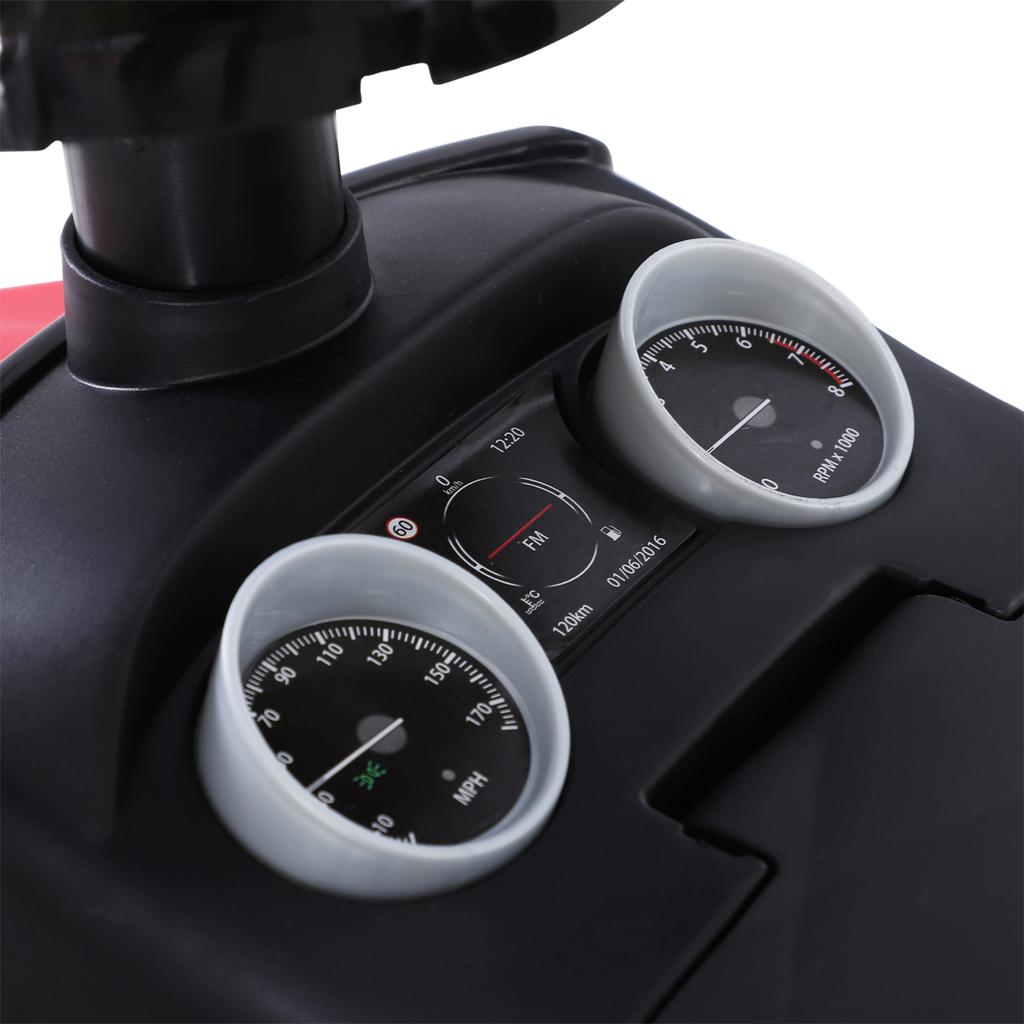 3-in-1 Ride On Car Foot To Floor Slider Toddler W/ Horn Steering Wheel NO POWER Manual Under Seat Storage Safe Design for 1-3 Year Old Red
