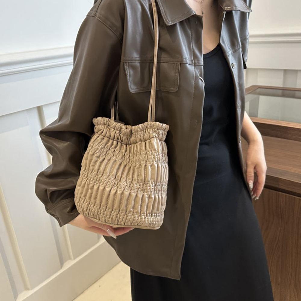 

Повседневная сумка, модная сумка-ведро на шнурке, 2024, сумка через плечо, повседневная жизнь