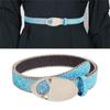 Modern Women Jeans Belt Round Buckle Punk Belt Impressive Style for Beach