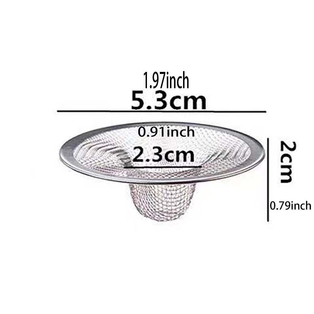 304 Stainless Steel Mesh Strainer 1.97"-4.41" Kitchen Drain Basket  Bathroom Sink