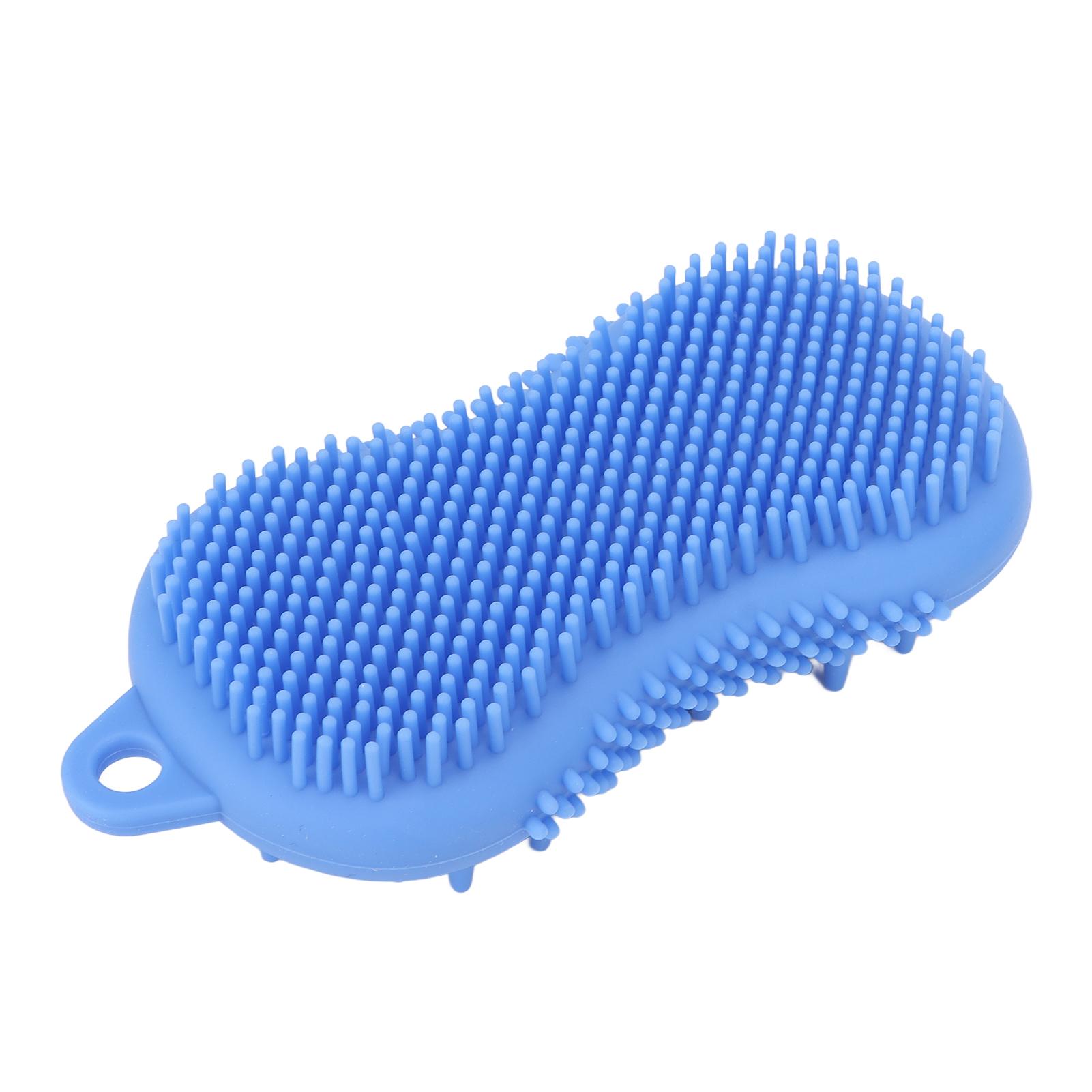 Silicone Bath Brush Men Women Soft Double Sided Exfoliating Massage Shampoo Body Scrubber Brush