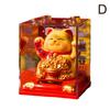 Zhaocai Cat Decoration With Solar Energy Automatic Shaker  Creative Cake Decoration Gifts Lucky Cat Statue