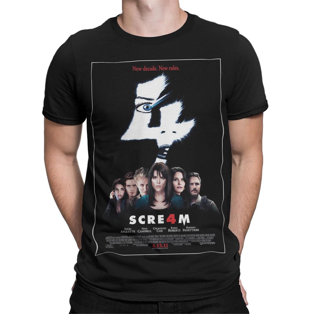 

Scream 4 New Decade New Rules Ghostface Horror Film Franchise Mens Womens 2XL
