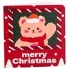 Merry Christmas Cards 10Pcs Greeting Set, Folding Cartoon Blank Santa Claus Note Cards, Festive Blessing for Holiday Gift