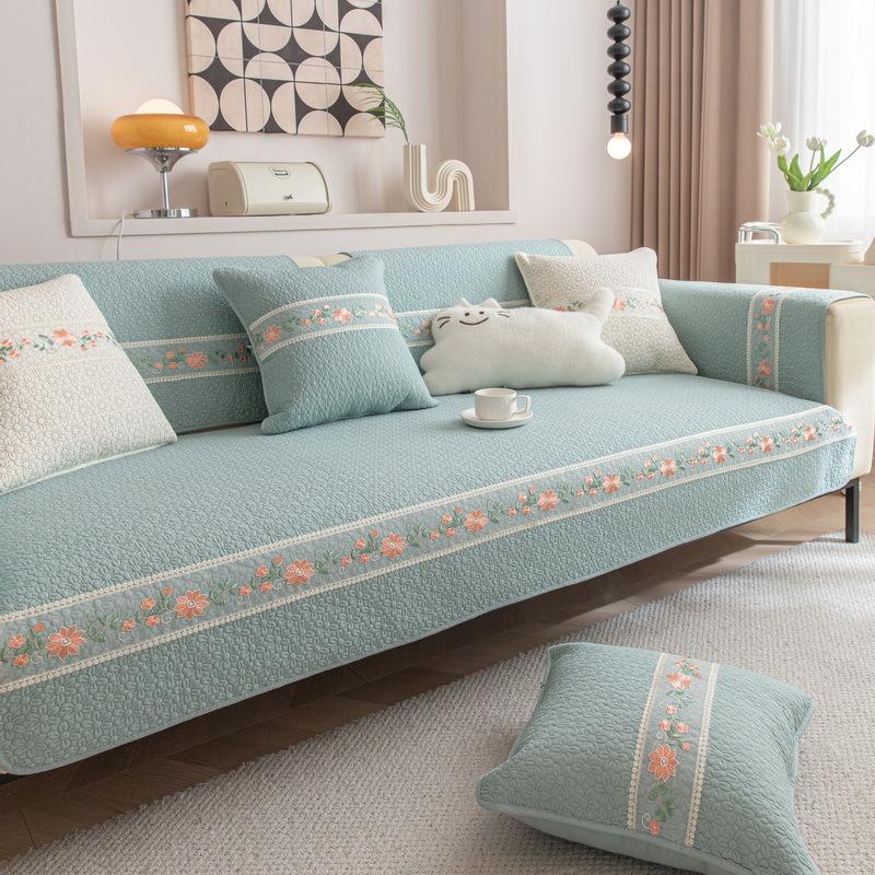 Cotton Sofa Cushion Universal Non-Slip In All Seasons  New Sofa Cover Towel Living Room Small Fresh Seat Cushion Backrest
