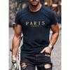 Romantic City Letter Graphic Print Tees Men T-Shirt Summer Loose Clothing Loose Cotton Oversize Tshirt Street Soft Tops