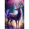 5D DIY Vollrunde Bohrer Diamantmalerei Leuchtendes Reh Set Heimdekoration 40x60cm