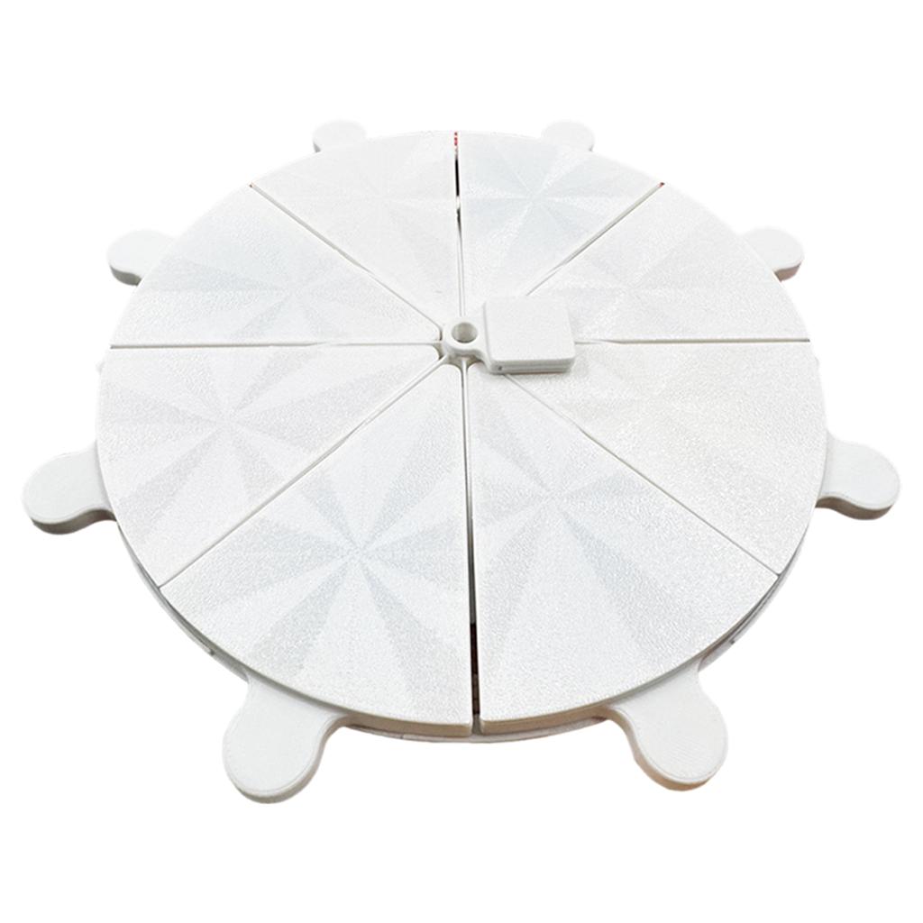 Bohrerplatte 8 Felder Große Kapazität Diamantmalerei Stift Perlenplatten Achteckiger Spiralbodenplatte