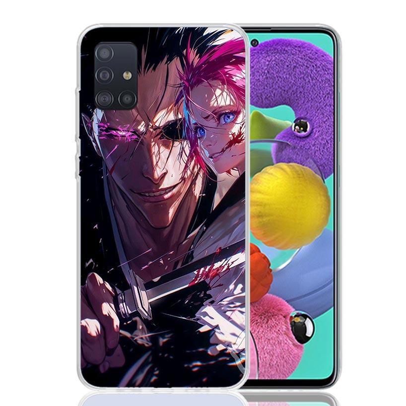 Zaraki Kenpachi Bleach Phone Case For Samsung Galaxy A52 A32 A22 A12 A02S A50S A30S A51 A31 AA71 Note 20 Ultra 10 S10 Plus Galax