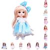 Niedliche 6,6 Zoll Bjd Prinzessinnenpuppen mit beweglichen Gelenken Mini Modell Spielzeug Kinder Geburtstagsgeschenk