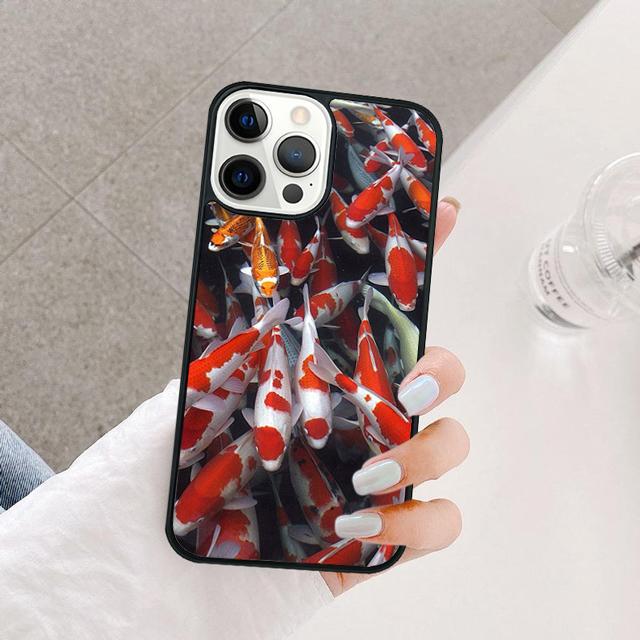KOI CARP FISH Phone Case Cover For iPhone 17 Air 15 16e 14 13 12 Pro Max 11 Pro Max Plus Coque Shell