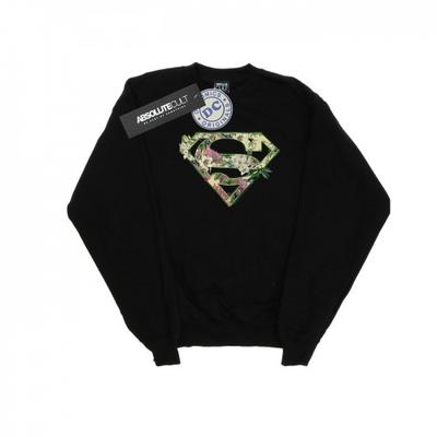 Supergirl Blommigt Sköld Sweatshirt för Kvinnor