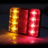 Waterproof 8 LED Car Tail Light Rear Lamps Pair Boat Trailer 12V Rear Parts for Trailer Truck Car Lighting Waterproof IP65