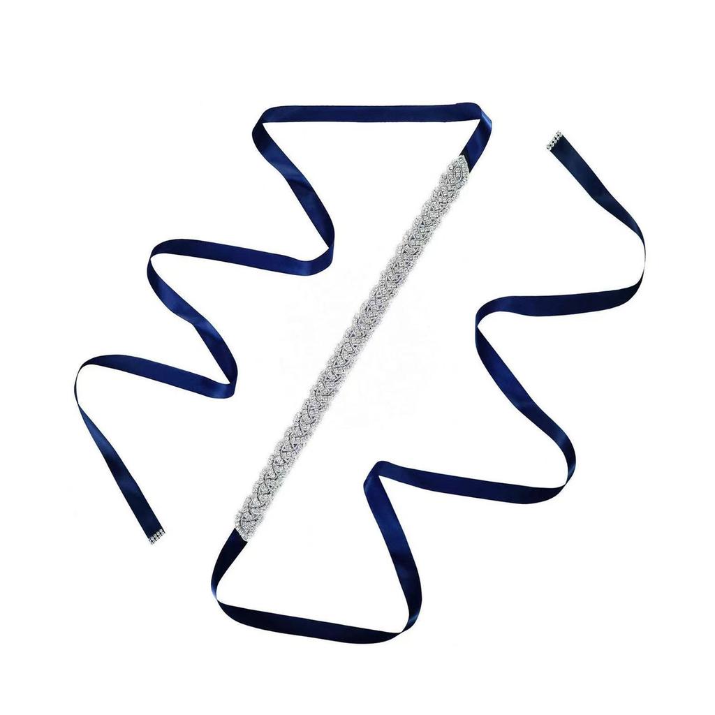 Women's Crystal Wedding Belt Rhinestones Glitters Waistband Evening Dress Belt for Wedding Dress and Evening