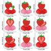 Cartoon Strawberry Honeycomb Ornament Creative Strawberry Hanging Banners  Photo Props