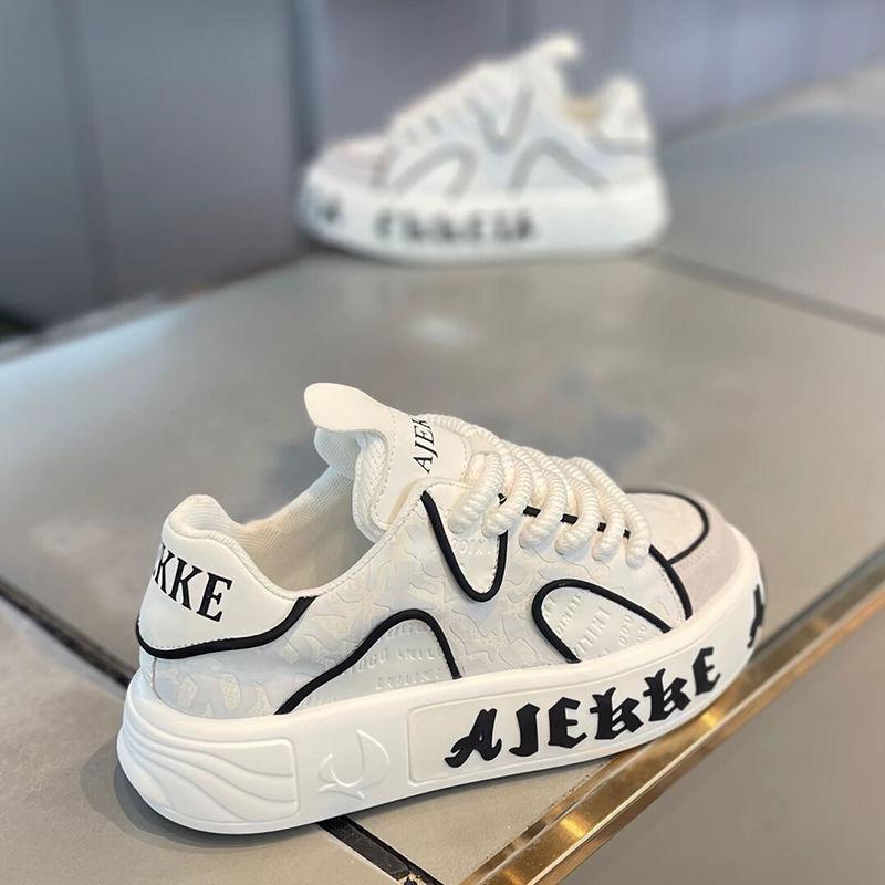 Letter Men Youth Platform Shoes Designer Men's Sneakers 2026 Mesh Leather Breathable Casual Boards Shoes Originality Man's Shoes