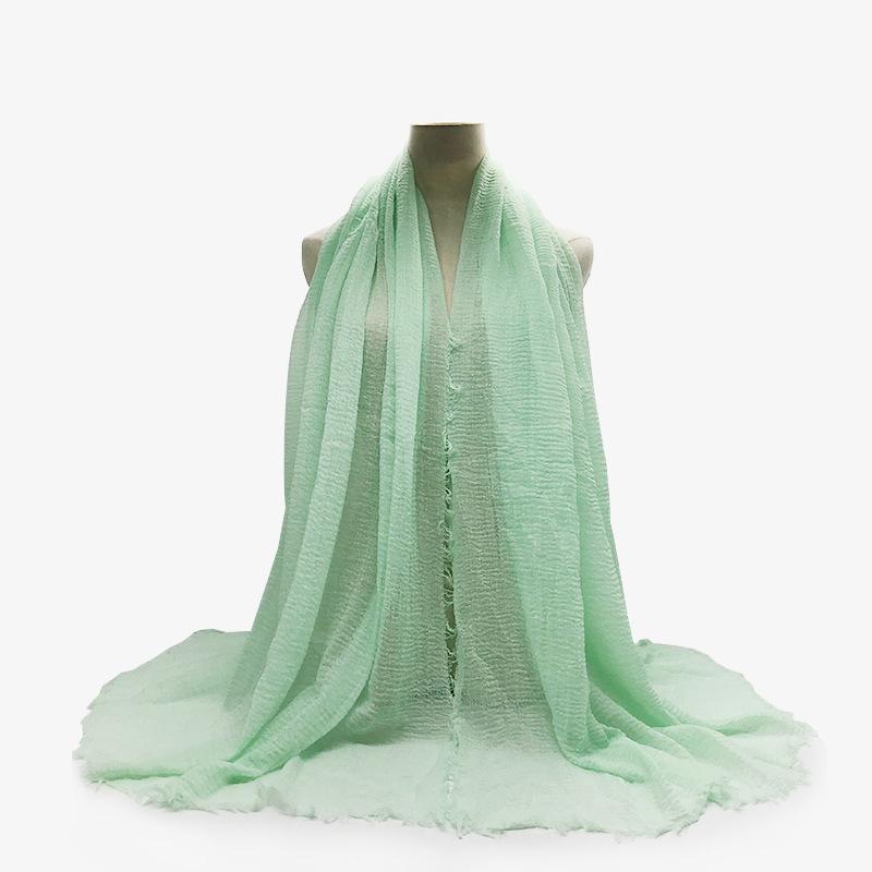 Women Cotton Linen Scarf Summer Girl Solid Color Sunscreen Thin Scarves Soft Shawl Foulard Viscose Spring Female Wrap Shawls New