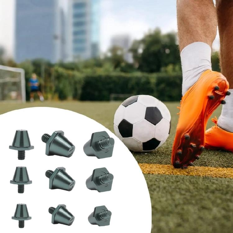 12Pcs Aluminum Football Stud Replacement Cleats Stud Football Boot Spikes Soccer Stud for Football Boot Enduring