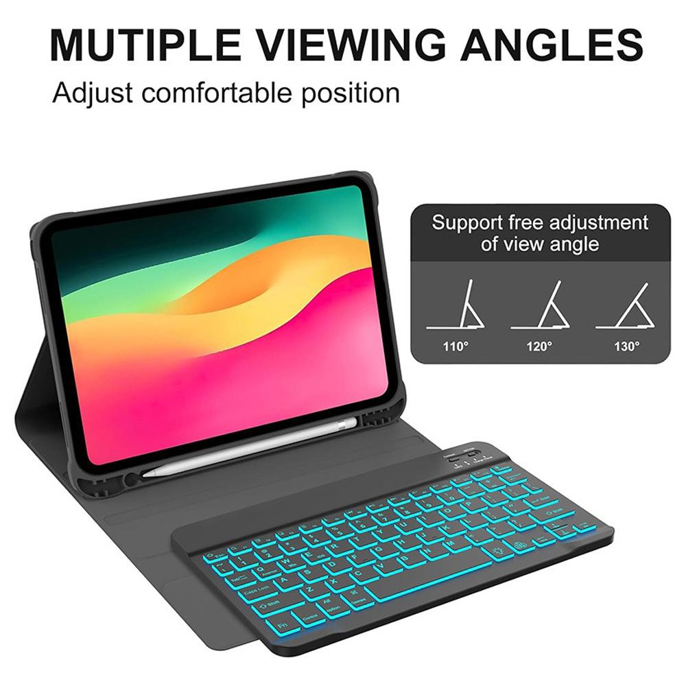 Case for iPad A16/A19 11 Inch /, Wireless Bluetooth Keyboard Case for iPad 10th 10.9 Inch , for iPad Smart Stand Cov