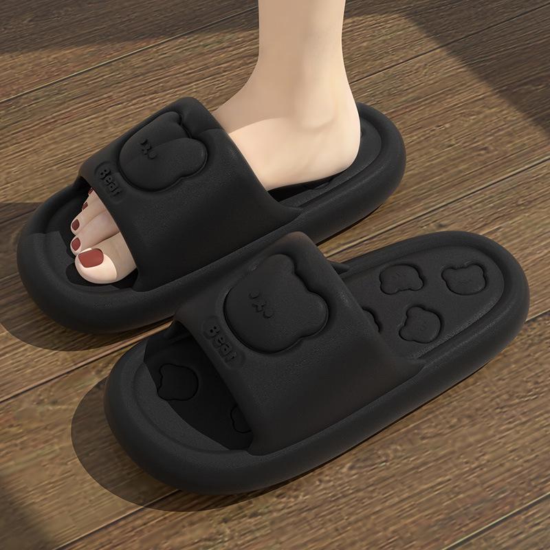 Women's & Men's Fashion EVA Slippers: Thick-Soled, Wear-Resistant, Non-Slip for Home, Bath, and Outdoor Use.