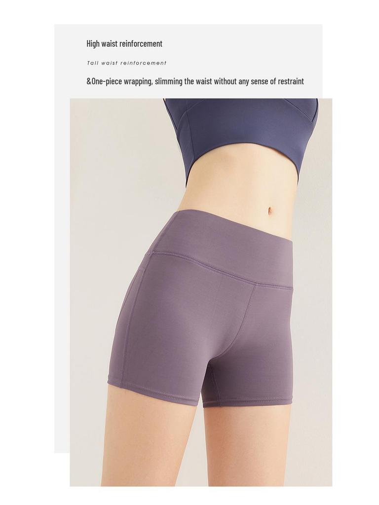 Women's High Waist Yoga and Running Fitness Shorts - Summer Outdoor Hip-Lifting Cycling Sports Hot Pants