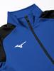 Mizuno Soft Dry Knit Training Slim Surf Size L Jacket, Fit, 32MC9116, Blue/Black,