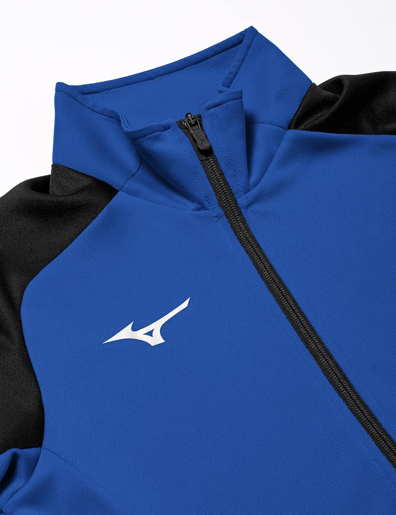 Mizuno Soft Dry Knit Training Slim Surf Size L Jacket, Fit, 32MC9116, Blue/Black,