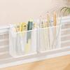Wall Mounted Metal Hanging Basket Space Saving Stationery Storage Box Wire Organizer  Office
