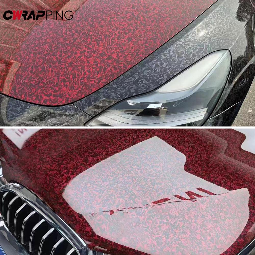 Geschmiedete Carbonfolie Hochglanz Geschmiedete Kohlefaser Autoaufkleber Vinyl Geschmiedete Kohlefaserfolie Auto Zubehör Vinyl Autoaufkleber