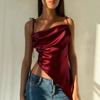 Neues sexy Satin-Träger-Camisole-Top für Damen als Oberbekleidung