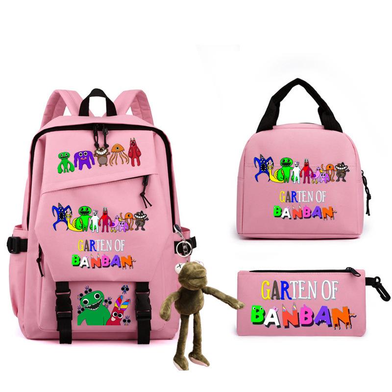 Game Student Schoolbag Single Shoulder Pencil Bag Three-piece Set Double Shoulder Back