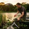 Cortador de Hierba para Plantas Acuáticas Plegable de Alta Resistencia con Cuerda de 20 Metros Cortador de Plantas Acuáticas para Barcos Canoas Pesca