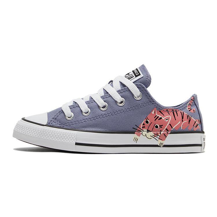 

Converse Chuck Taylor All Star Canvas Удобные Прочные Низкие Детские парусиновые кеды Детские кроссовки 671614C 28.5