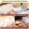 Stainless Steel Tofu Press Cheese Making Molds Homemade Tofu Mold with Presser Towel and Drip Tray Tofu Press Moulds for Kitchen