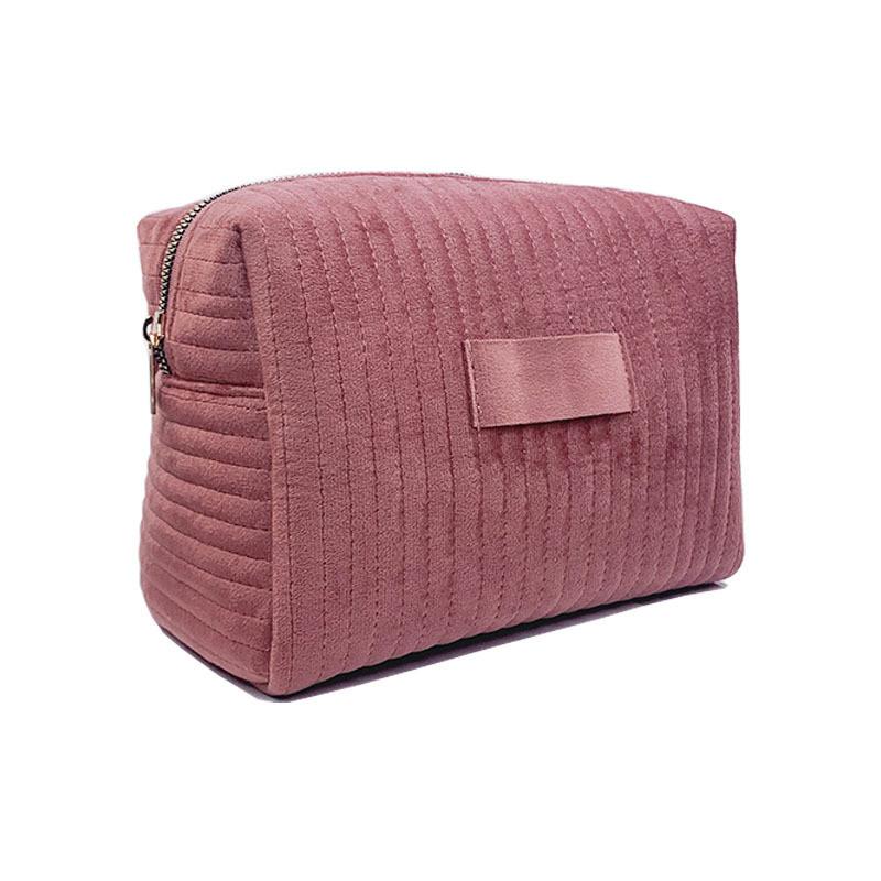 Borsa da Trucco in Velluto Organizer da Viaggio con Cerniera per Donne e Uomini